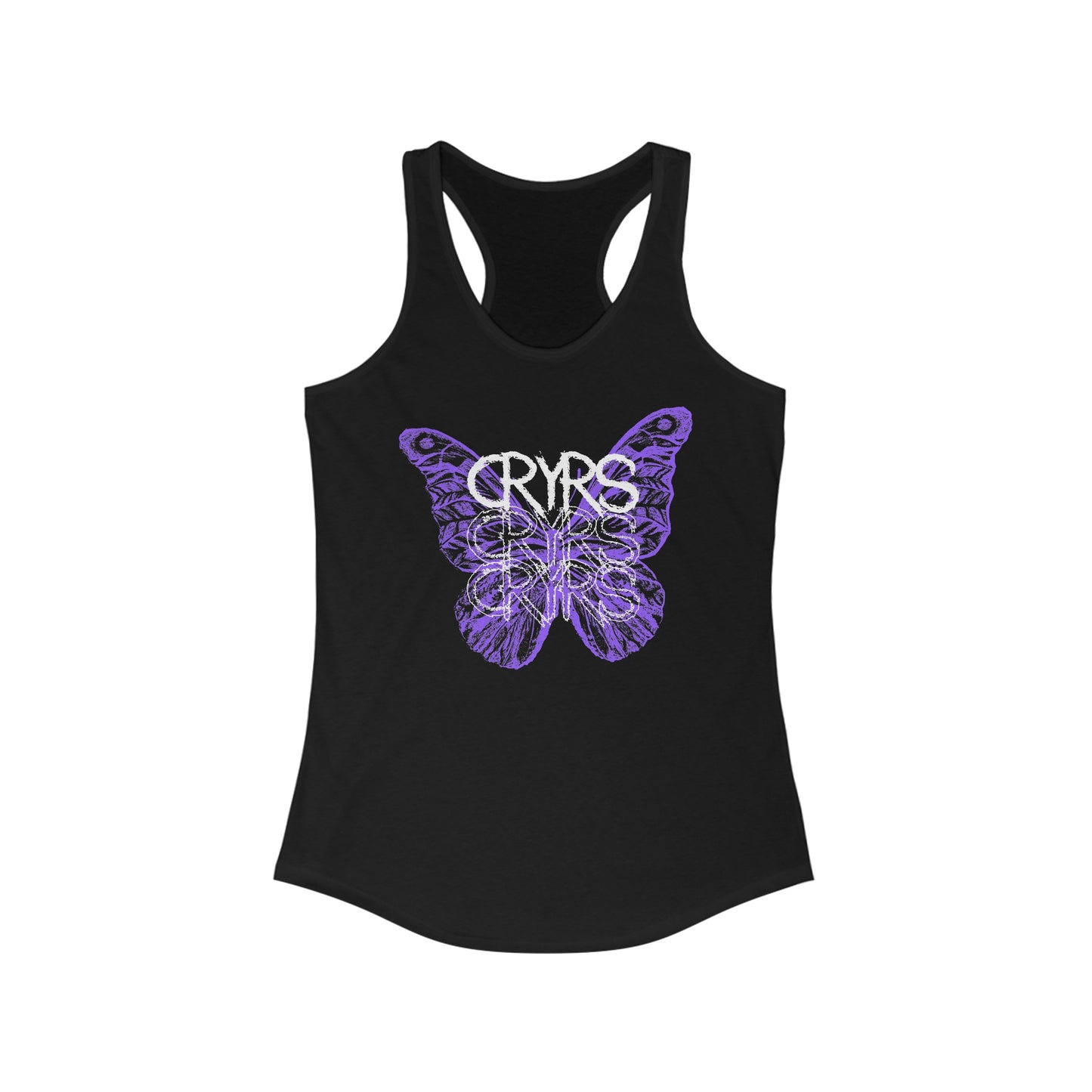 Women's Purple Butterfly Racerback Tank